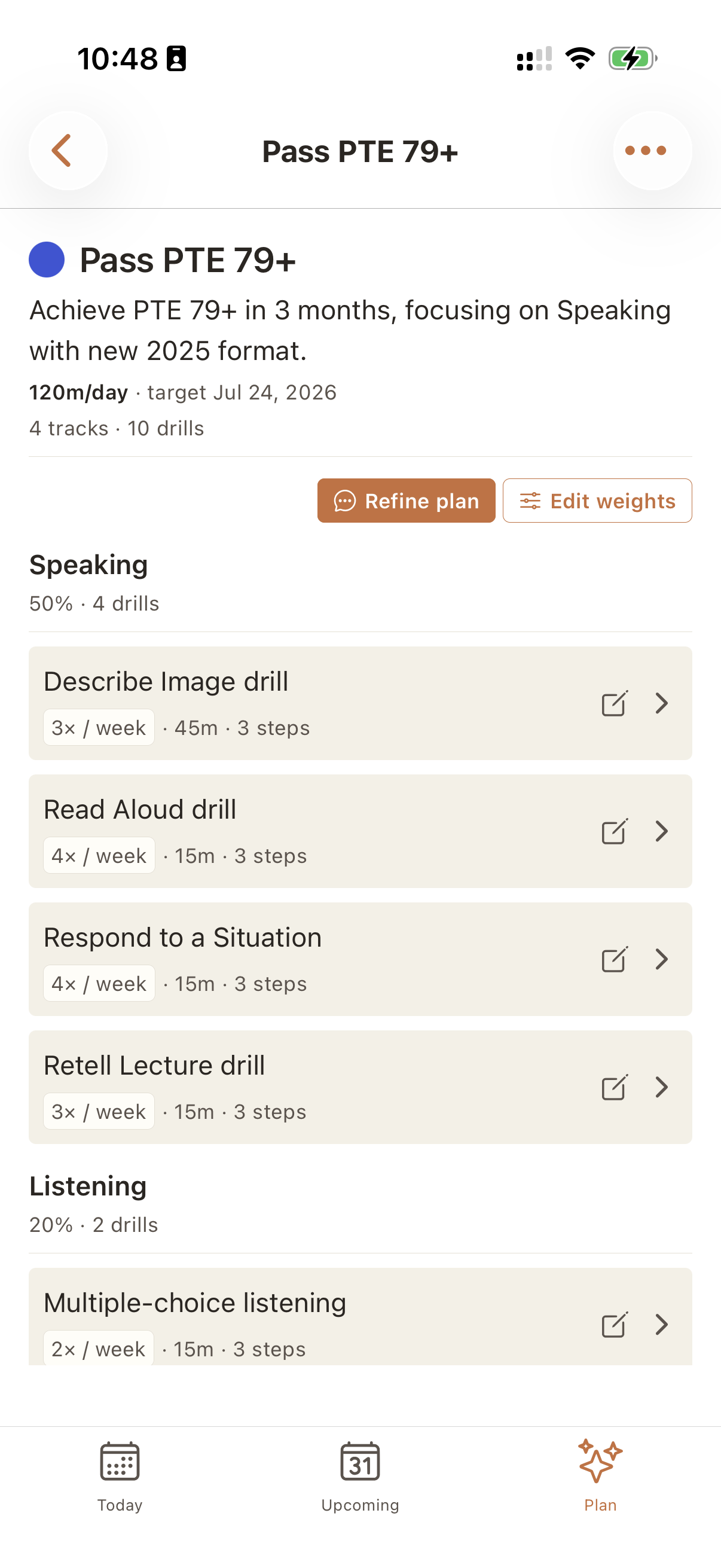 Screenshot of the streak reclaim modal with shame-free chip options